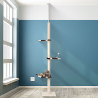 PaWz Cat Scratching Post Tree Condo Beige-1942352735965941766