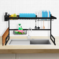 TOQUE Dish Drying Rack Over Sink Steel 85 CM