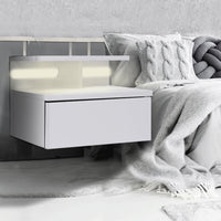 Levede 2x Bedside Tables Side Table White