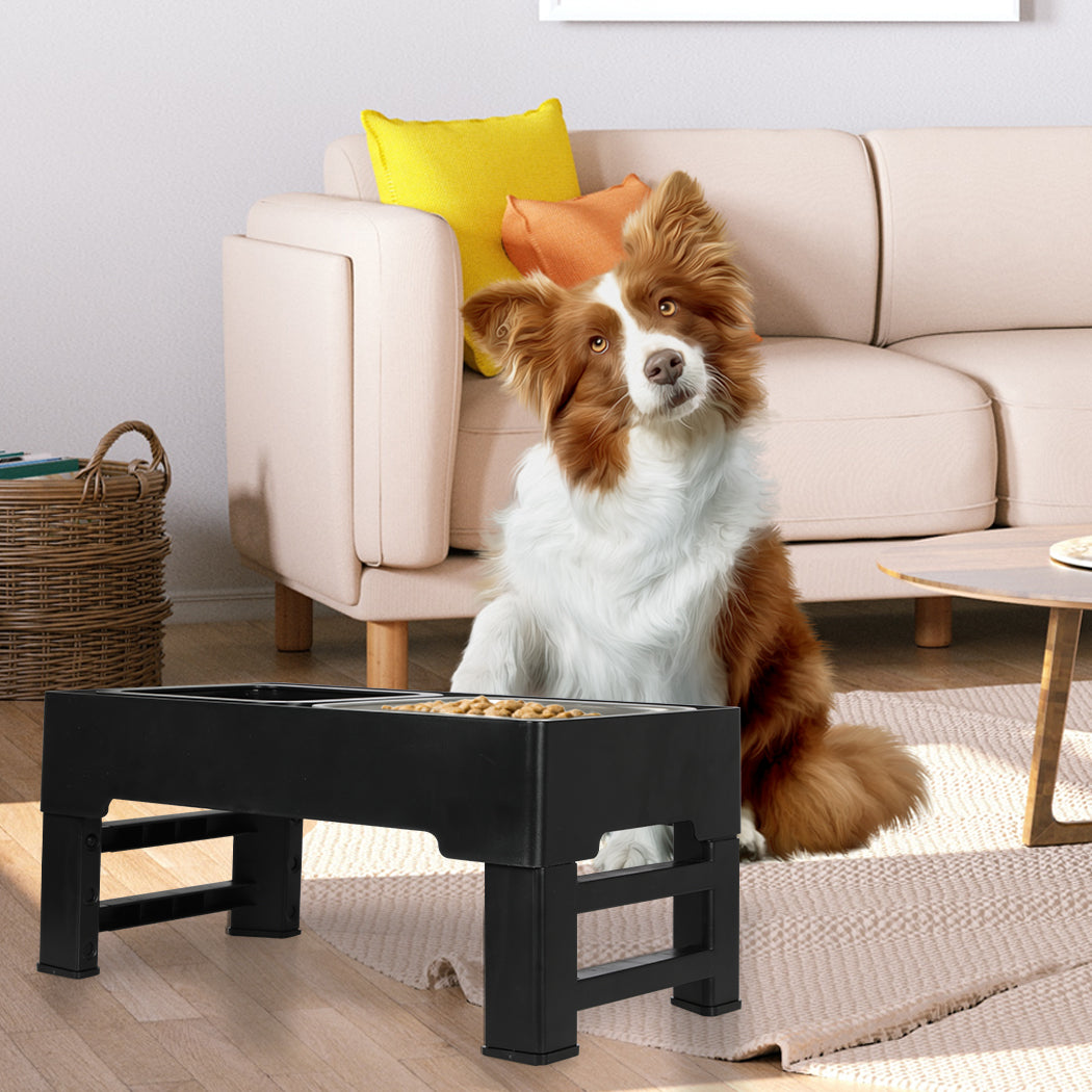 PaWz Elevated Pet Feeder 4 Height Adjustable-1942352756320899079