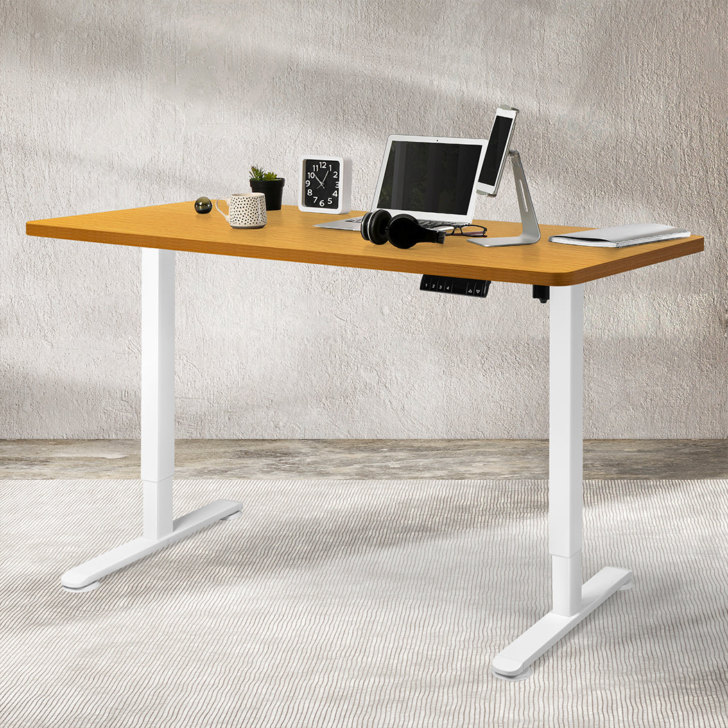 Levede Motorised Standing Desk Height 120cm Natural 800x 1.5MM