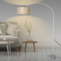 EMITTO Modern LED Floor Lamp Reading Beige