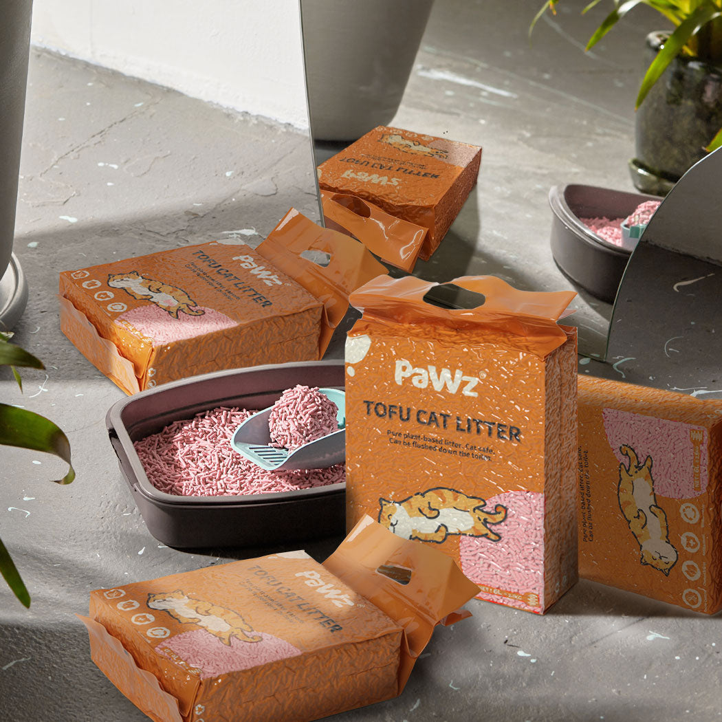 PaWz 2.5kg Tofu Cat Litter Clumping Watermelon x1-1942353631701504006