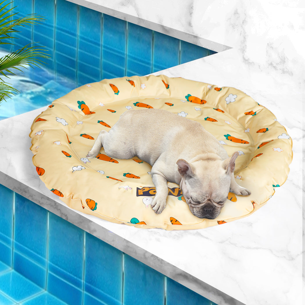 PaWz Pet Cool Gel Mat Cat Bed Dog Bolster L Large-1942353929073463303