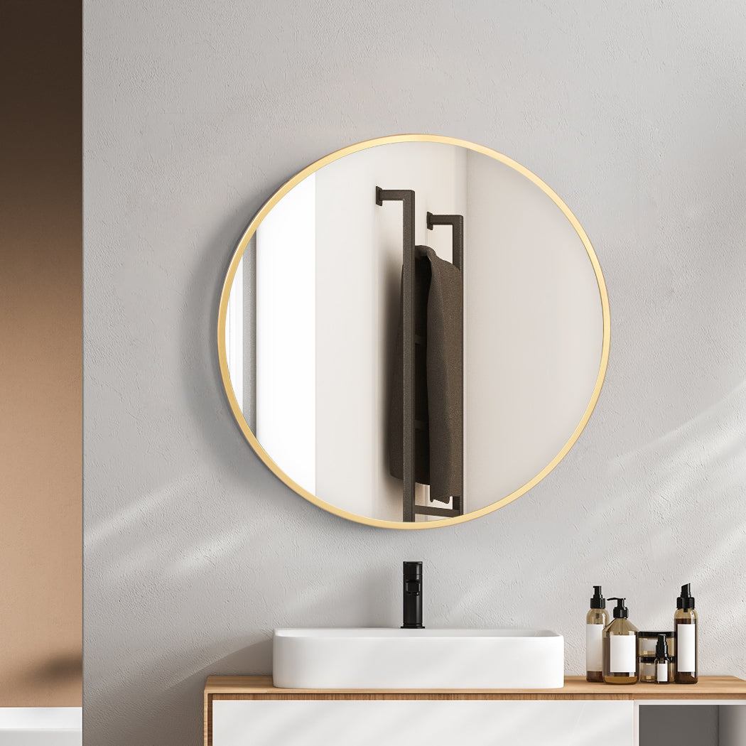 Yezi Wall Mirror Round Bathroom Decor 50cm