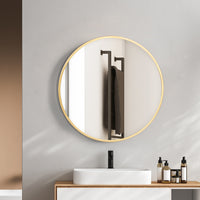 Yezi Wall Mirror Round Bathroom Decor 50cm