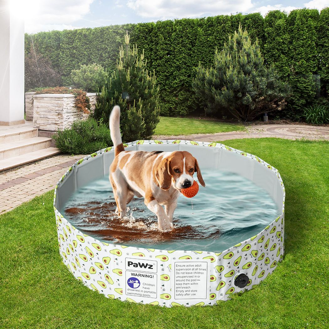 PaWz 100cm Portable Pet Swimming Pool L Large-1942352751606501383