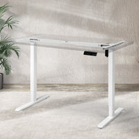 Levede Motorised Standing Desk Frame White Single Motor