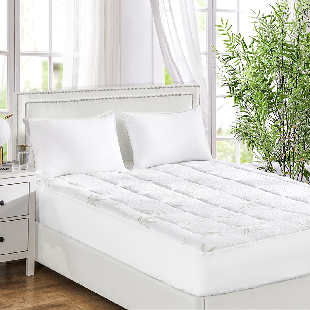 Dreamz Bamboo Pillowtop Mattress Topper King