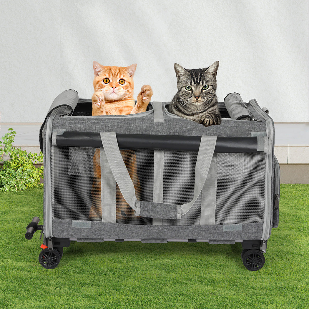 Pawz Pet Carrier 4 Wheel Portable Rolling Foldable-1942353704934051847