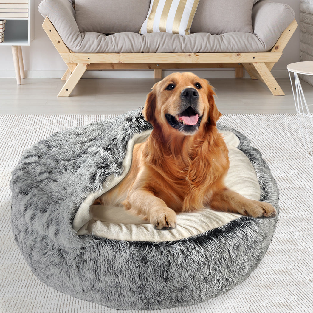 PaWz Pet Dog Calming Bed Warm Soft Plush XL X-Large-1942352739245887495