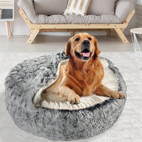 PaWz Pet Dog Calming Bed Warm Soft Plush XL X-Large-1942352739245887495