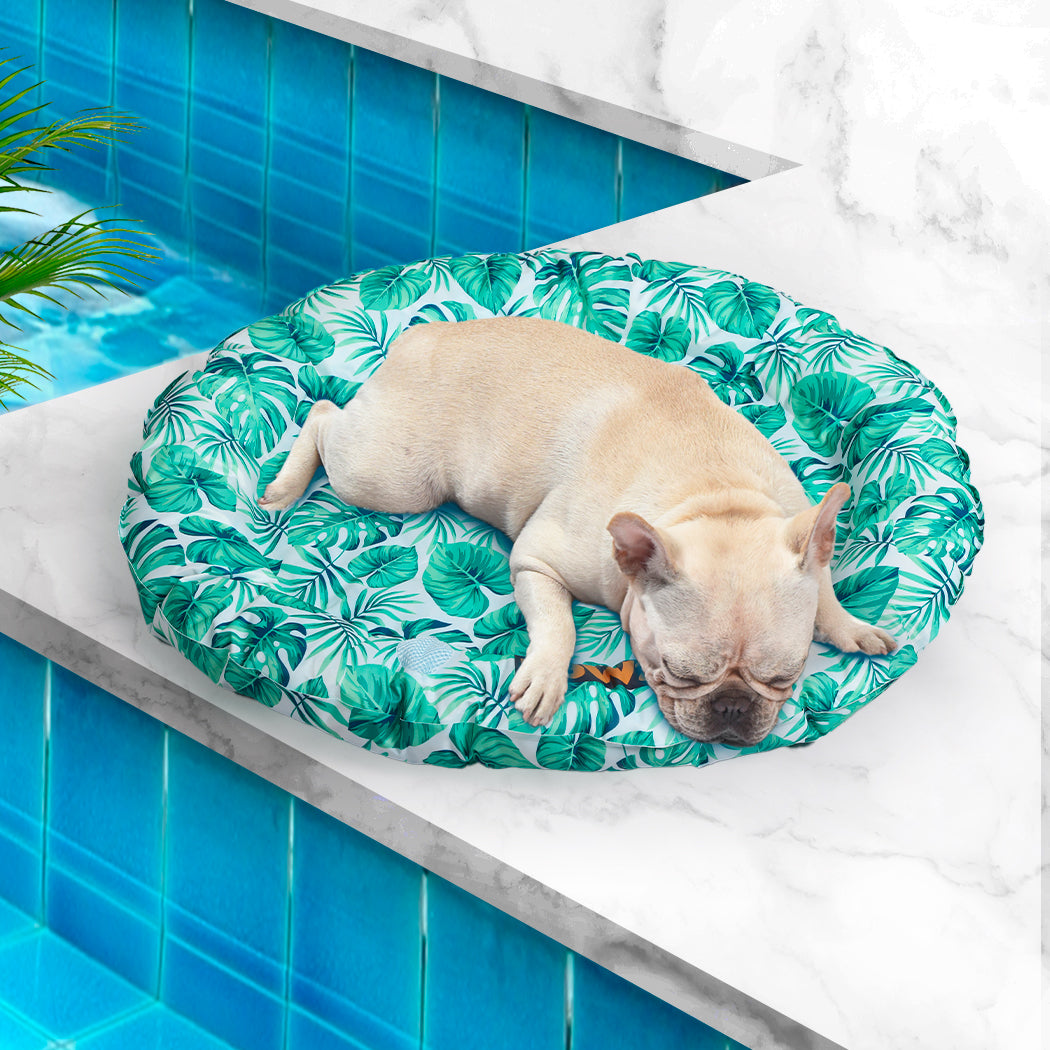 PaWz Pet Cool Gel Mat Cat Bed Dog Bolster L Large-1942353929748746247
