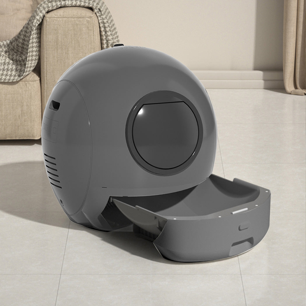 Pawz Automatic Cat Litter Box Large Self-Cleaning Grey-1942353717290471431