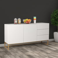 Levede Buffet Sideboard Storage Cabinet White