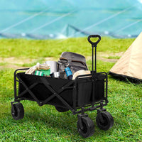 Lambu Garden Camping Trolley Outdoor Black