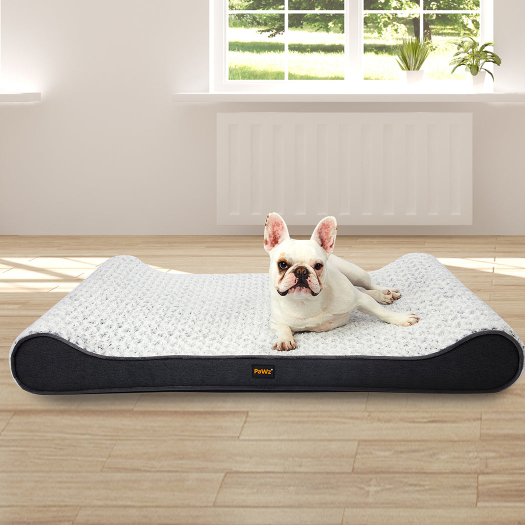 PaWz Pet Bed Dog Orthopedic Large Warm Grey-1942353081874386951