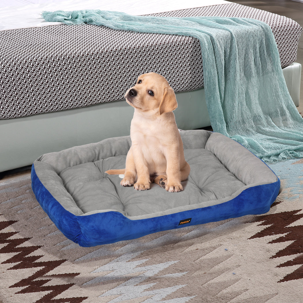 PaWz Pet Bed Dog Beds Bedding Mattress M Navy Medium