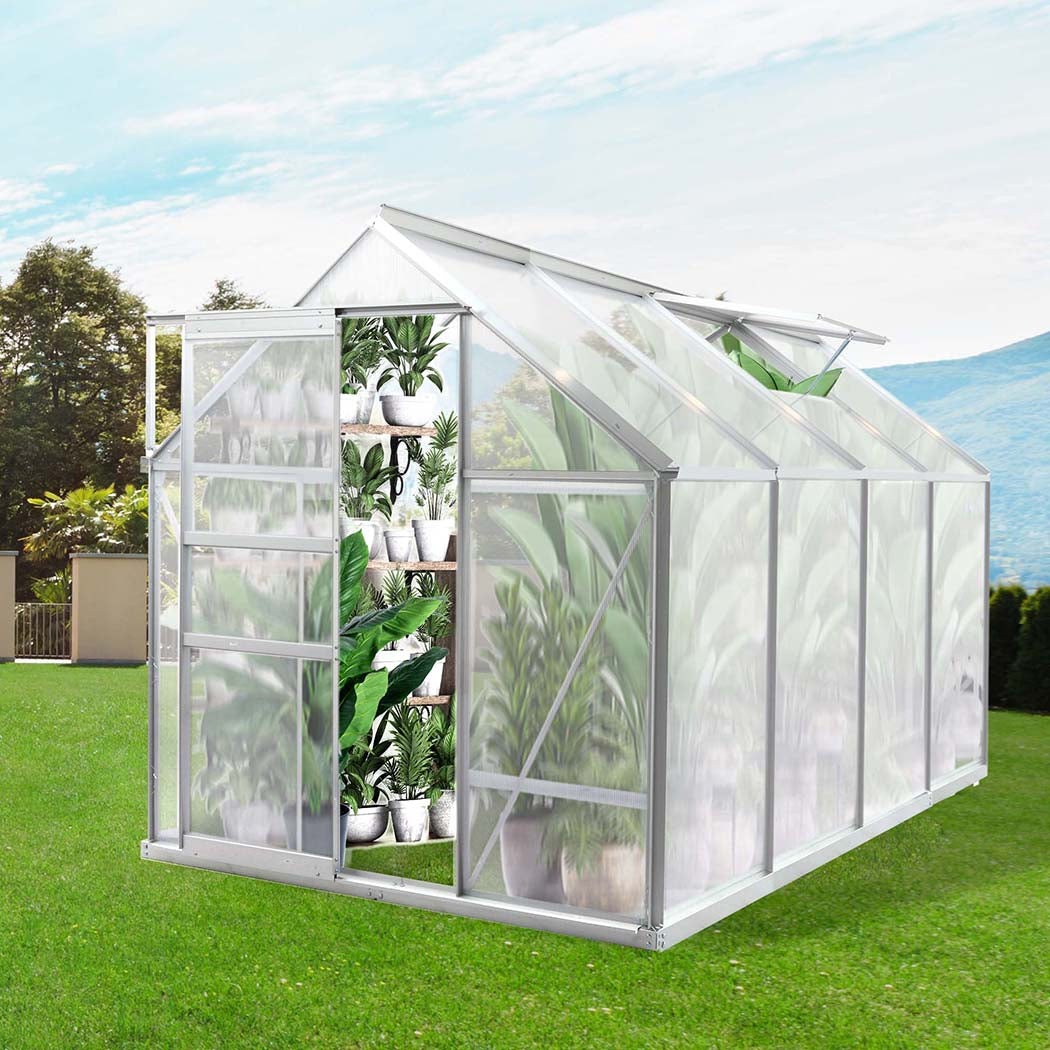 Lambu Greenhouse Aluminium Walk In Green