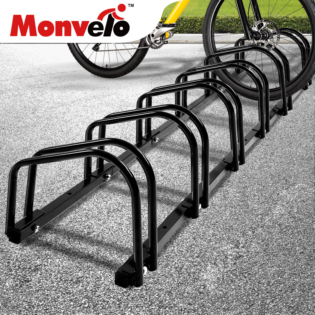 6 Bikes Stand Bicycle Bike Rack Floor