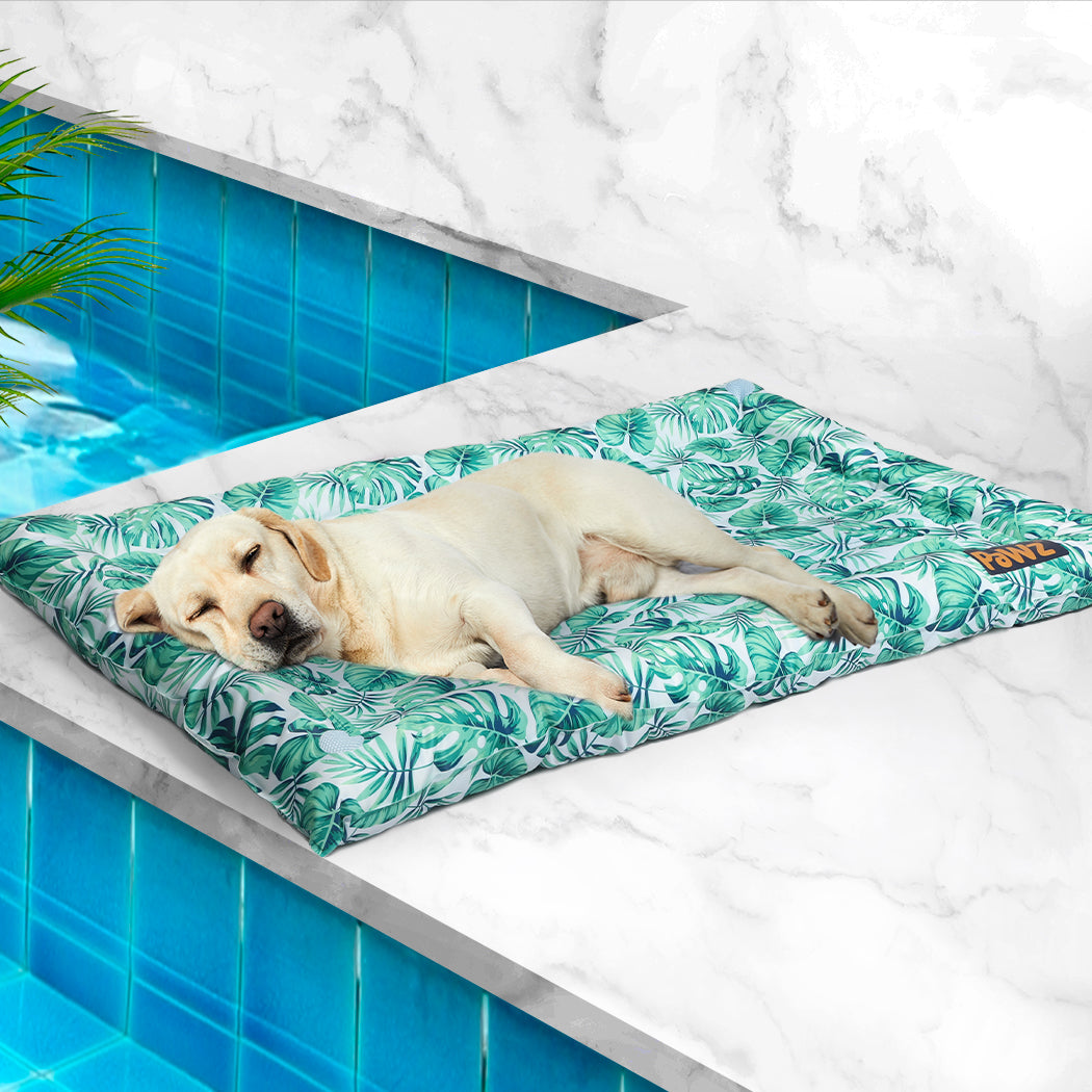 PaWz Pet Cool Gel Mat Cat Bed Dog Bolster M Medium-1942353930658910215