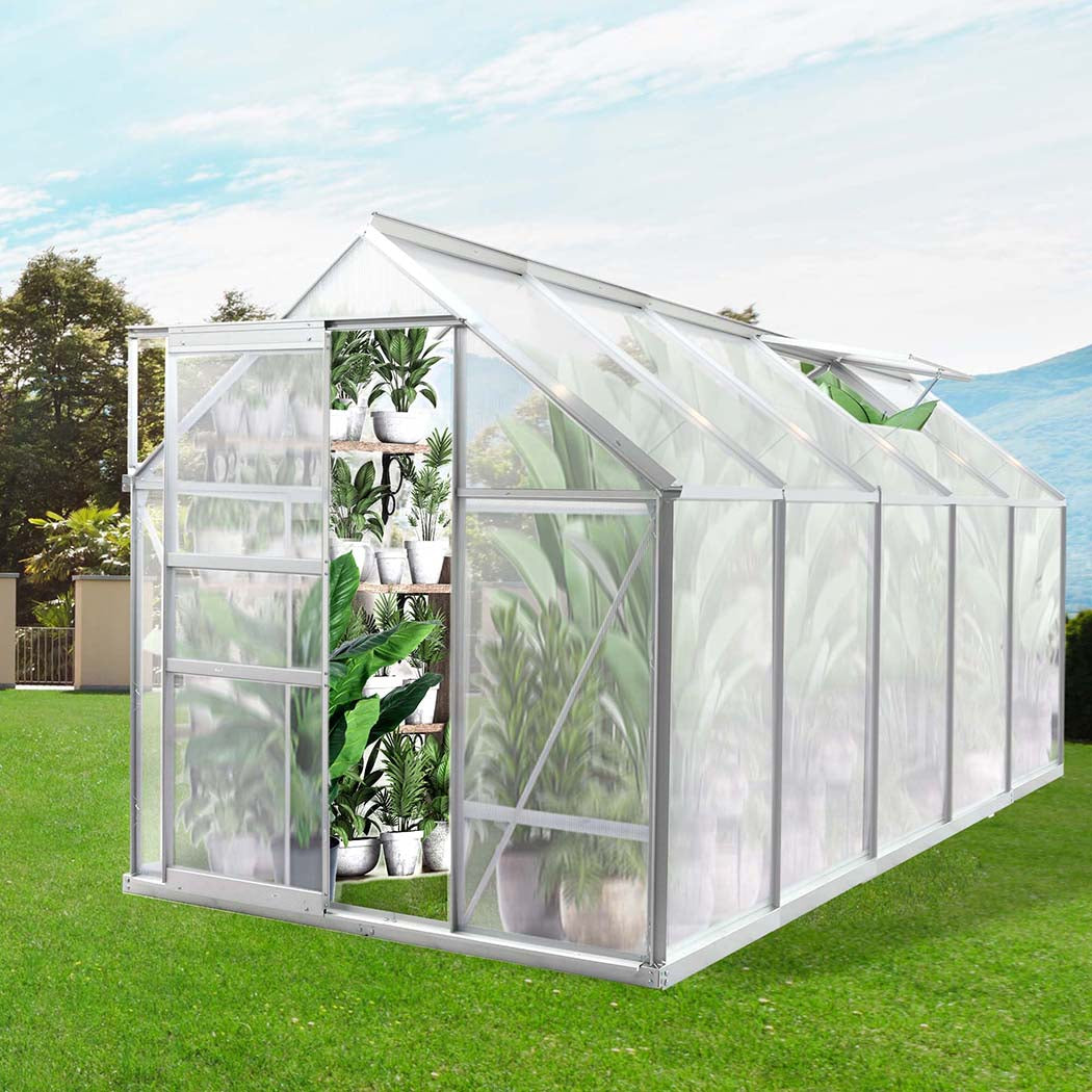 Lambu Greenhouse Aluminium Walk In Green