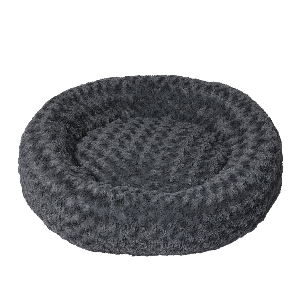 PaWz Calming Dog Bed Warm Soft Plush M Dark Grey Medium-1942352744815923200
