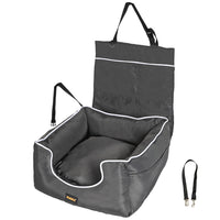 PaWz Dog Car Booster Seat Belt Pet Backrest Grey-1942352757189120000