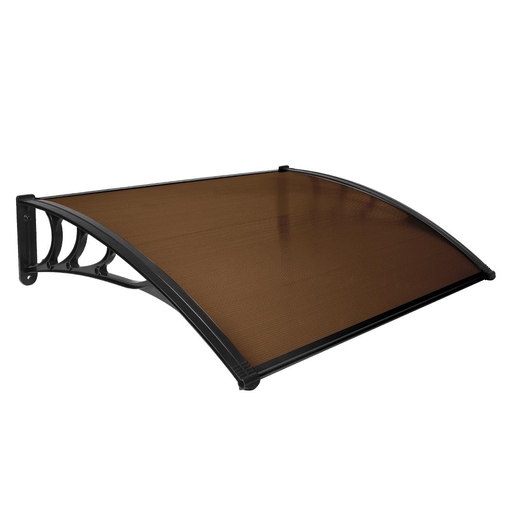 Mountview Window Door Awning Outdoor 1M X 1.2M Brown 1x1.2M