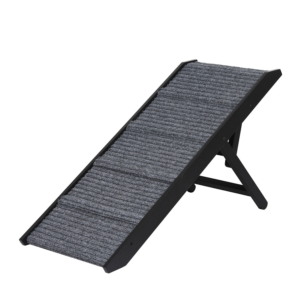 PaWz Adjustable Dog Ramp Height Stair Black-1942352743259836416