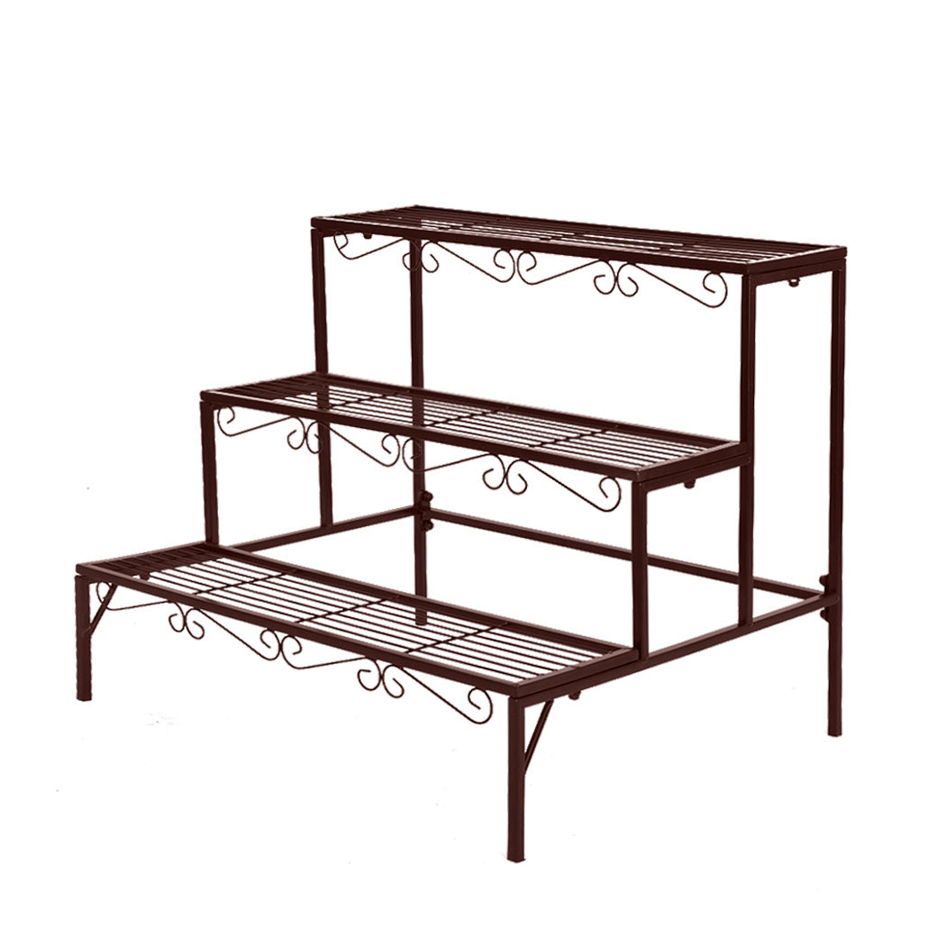 Levede Plant Stand 3 Tier Rectangle