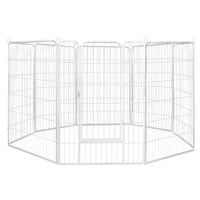 PaWz 8 Panel 32'' Pet Dog Playpen Puppy White 2.5kg Mackerel & Lamb