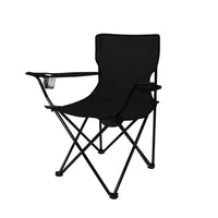 Levede Camping Chairs Folding Arm Foldable Black