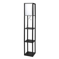 EMITTO Floor Lamp Storage Shelf LED Black