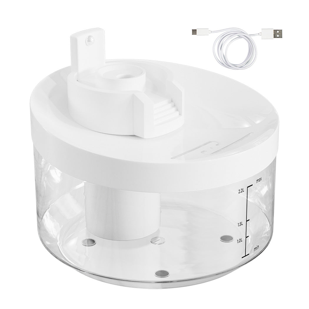 Pawz Automatic Sensor Pet Water Fountain Dog Cat Drinking Dispenser 2.2L Filter-1942353632796217344