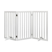 PaWz Wooden Pet Gate Dog Fence Safety White 400x 3MM