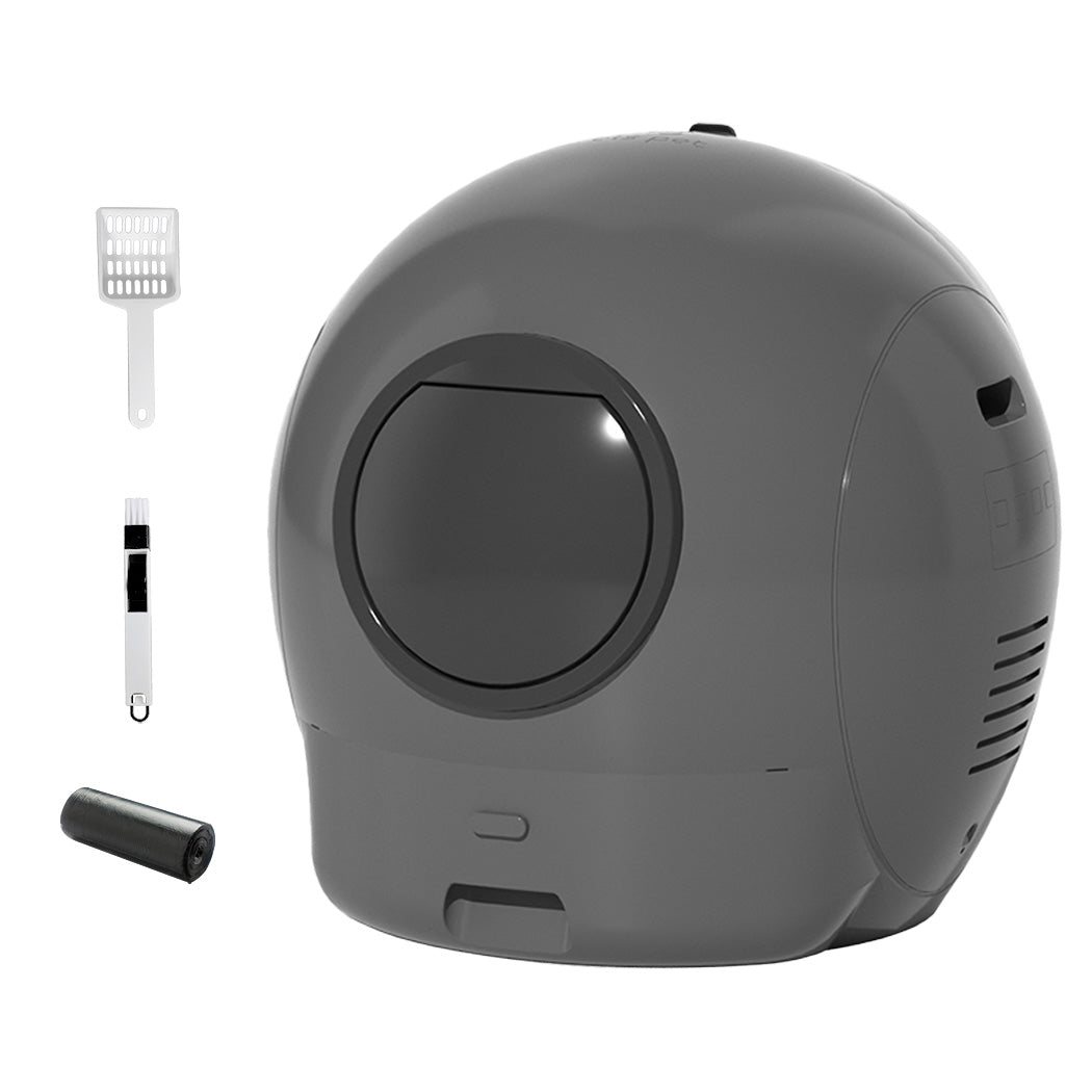 Pawz Automatic Cat Litter Box Large Self-Cleaning Grey-1942353717290471424