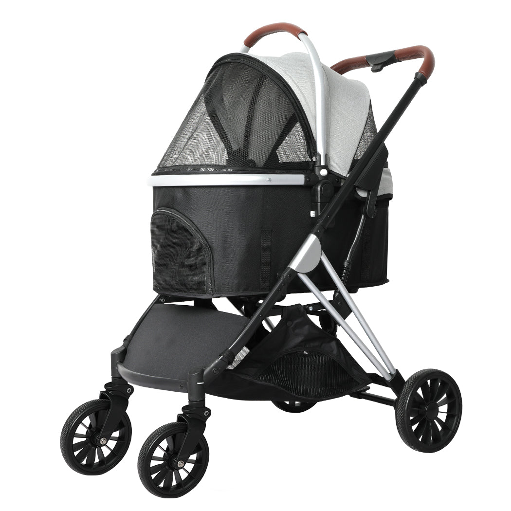 PaWz 4 Wheels Pet Stroller Dog Cat Pram-1942352822020476928