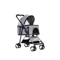 PaWz Large Pet Stroller Dog Cat Travel Grey-1942352820820905984