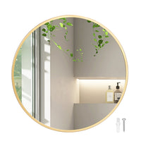 Yezi Wall Mirror Round Bathroom Decor 50cm