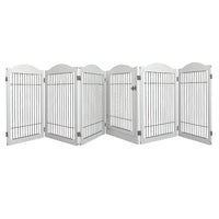 PaWz 6 Panels Pet Dog Playpen Puppy White-1942352754211164160