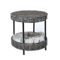 PaWz Rattan Pet Bed Elevated Raised