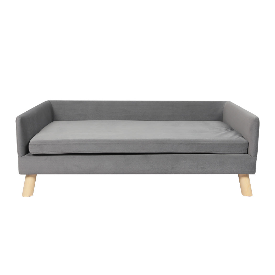 PaWz Pet Sofa Bed Dog Warm Soft Lounge Grey-1942352745503789057