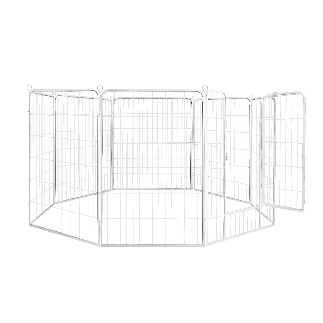 PaWz 8 Panel 32'' Pet Dog Playpen Puppy White 2.5kg Mackerel & Lamb