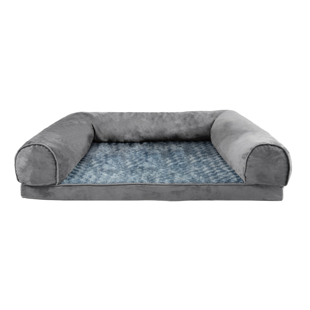 PaWz Pet Bed Sofa Dog Bedding Soft Warm L Cover Grey Cover Large-1942353067194322945