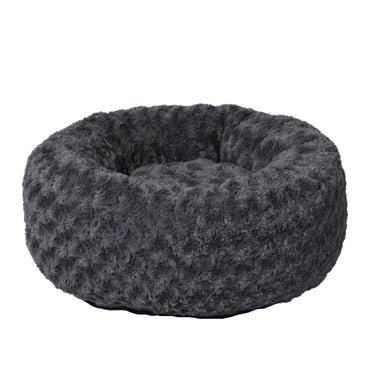 PaWz Calming Dog Bed Warm Soft Plush S Dark Grey Small-1942352744987889665