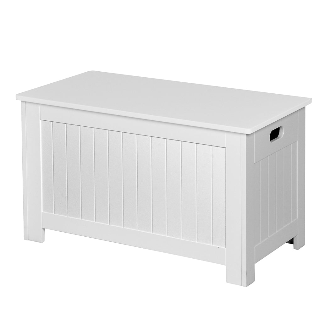 Levede Kids Toy Box Storage Chest Cabinet White