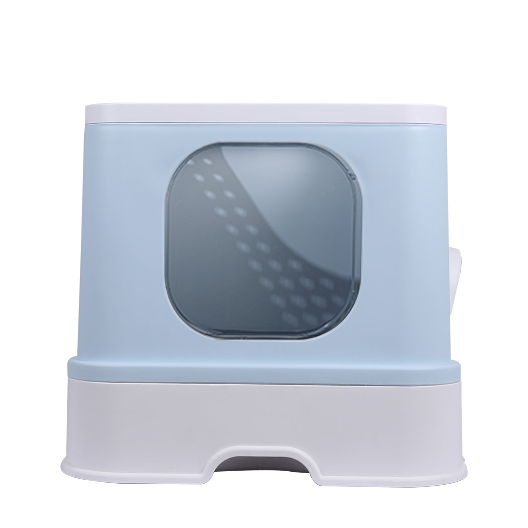 PaWz Cat Litter Box Fully Enclosed Kitty Blue-1942353064627408897
