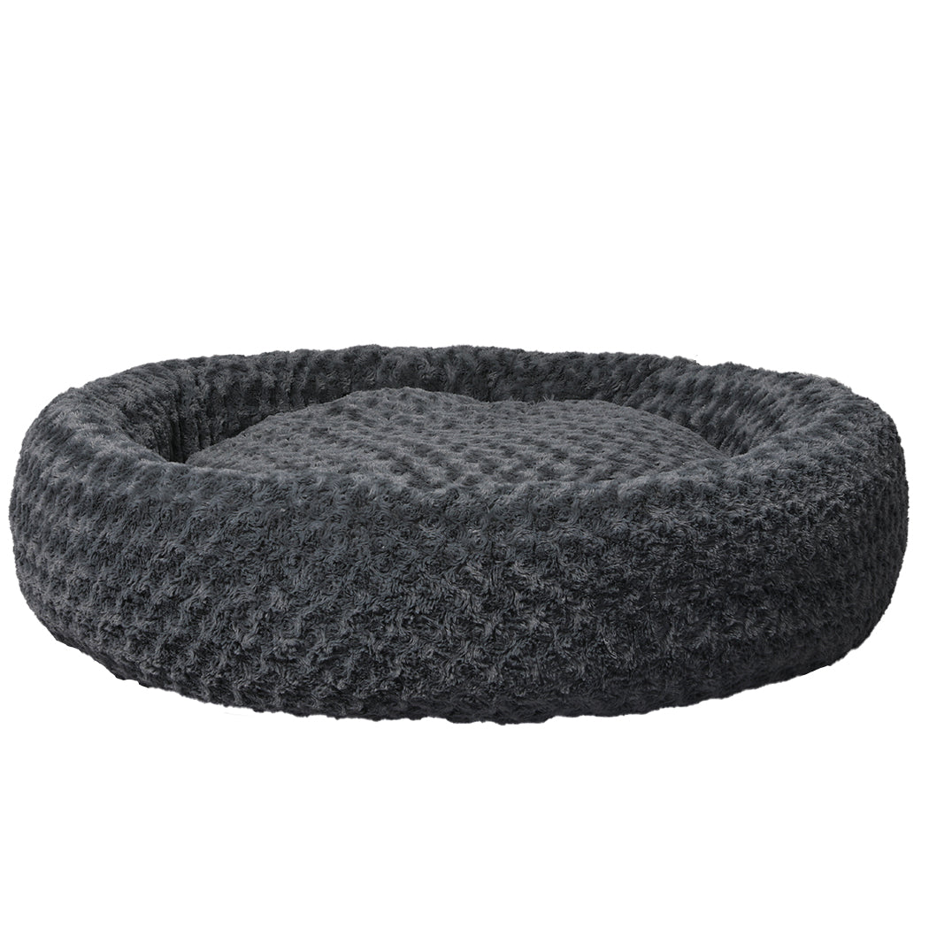 PaWz Calming Dog Bed Warm Soft Plush XL Dark Grey X-Large-1942352745151467521