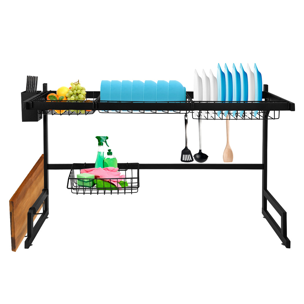 TOQUE Dish Drying Rack Over Sink Steel 85 CM